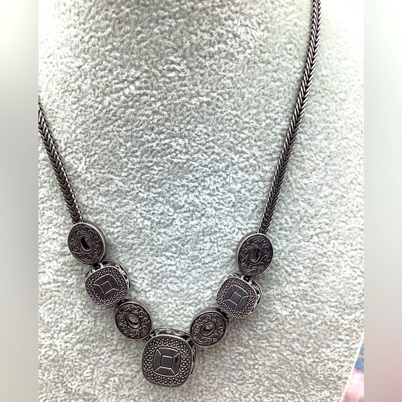 Brighton Venus Rising Smoke Stones and Silver necklace with Brighton tin - Picture 3 of 3